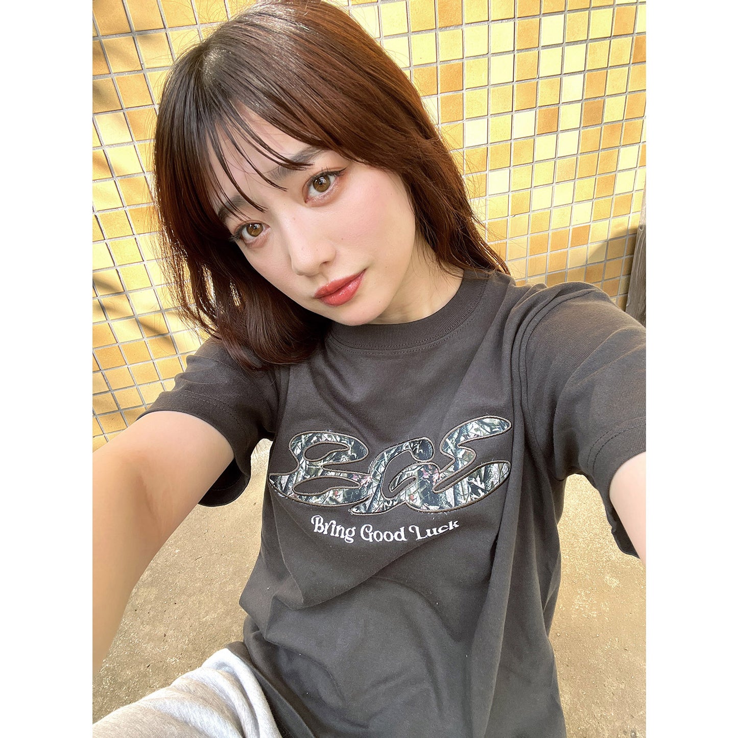 TREE CAMO LOGO TEE -BLACK-