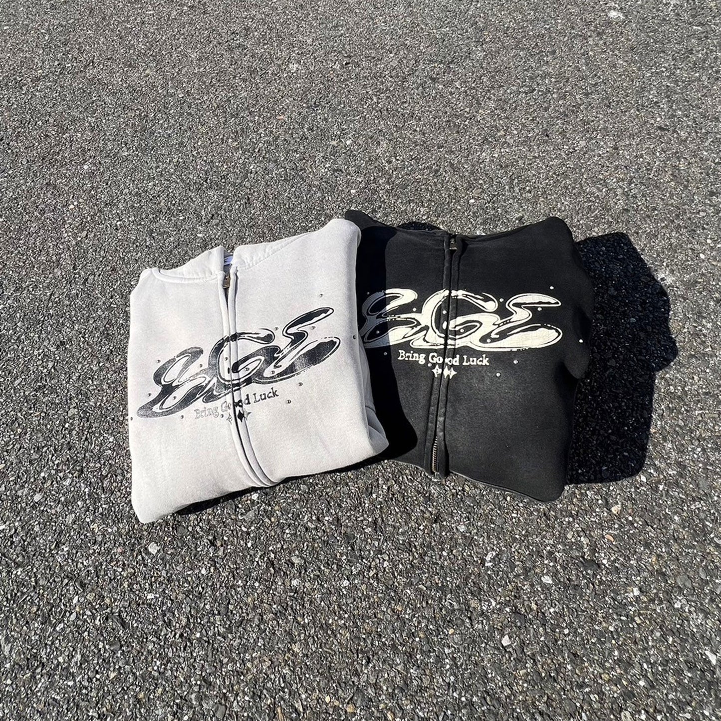 PIGMENT LOGO ZIP PARKA -L.GREY-