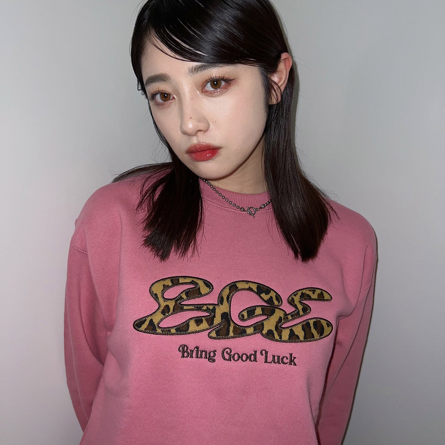 LEOPARD LOGO SWEAT -PINK- – BGL ONLINE STORE