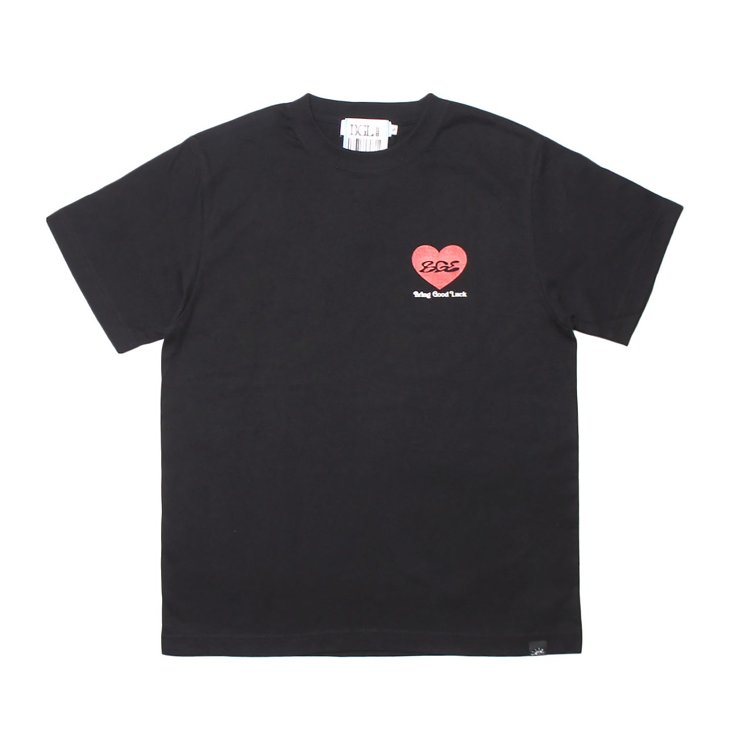 HEART LOGO TEE -BLACK-