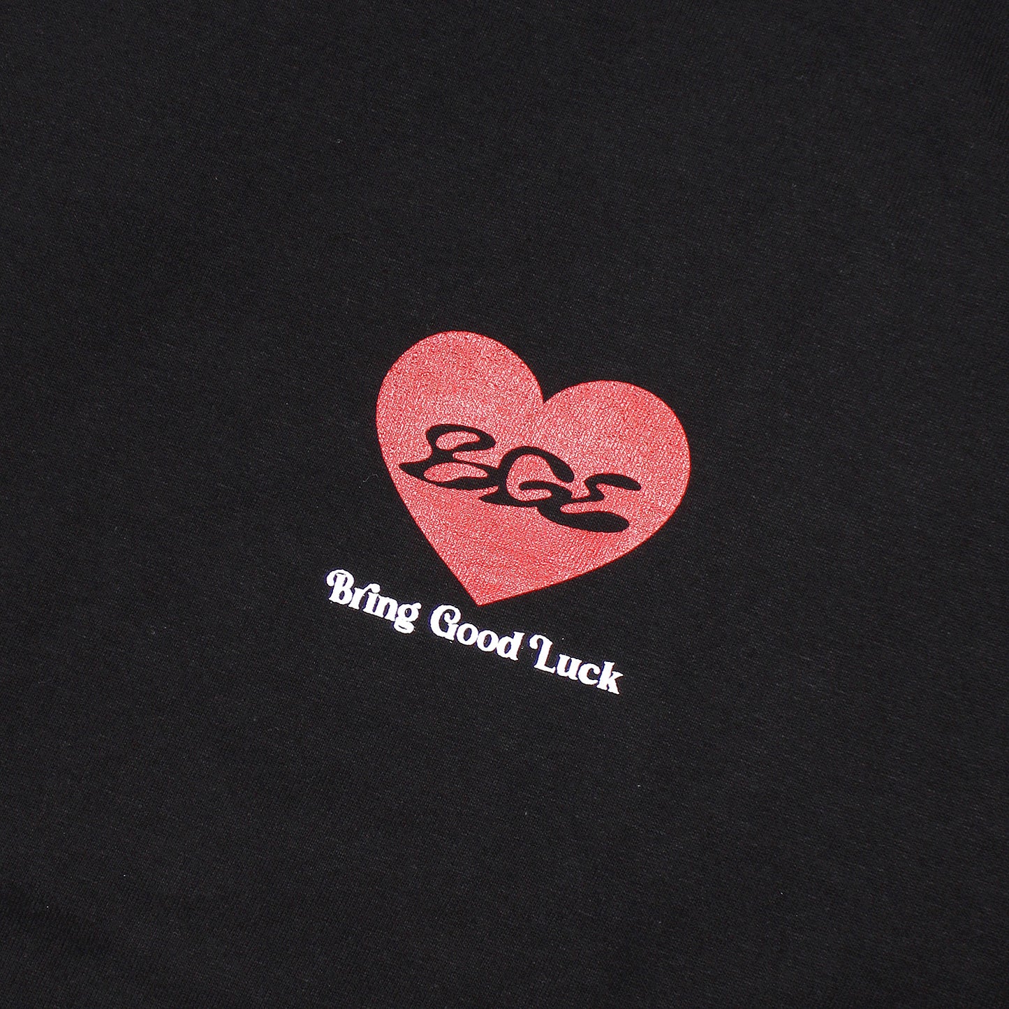 HEART LOGO TEE -BLACK-