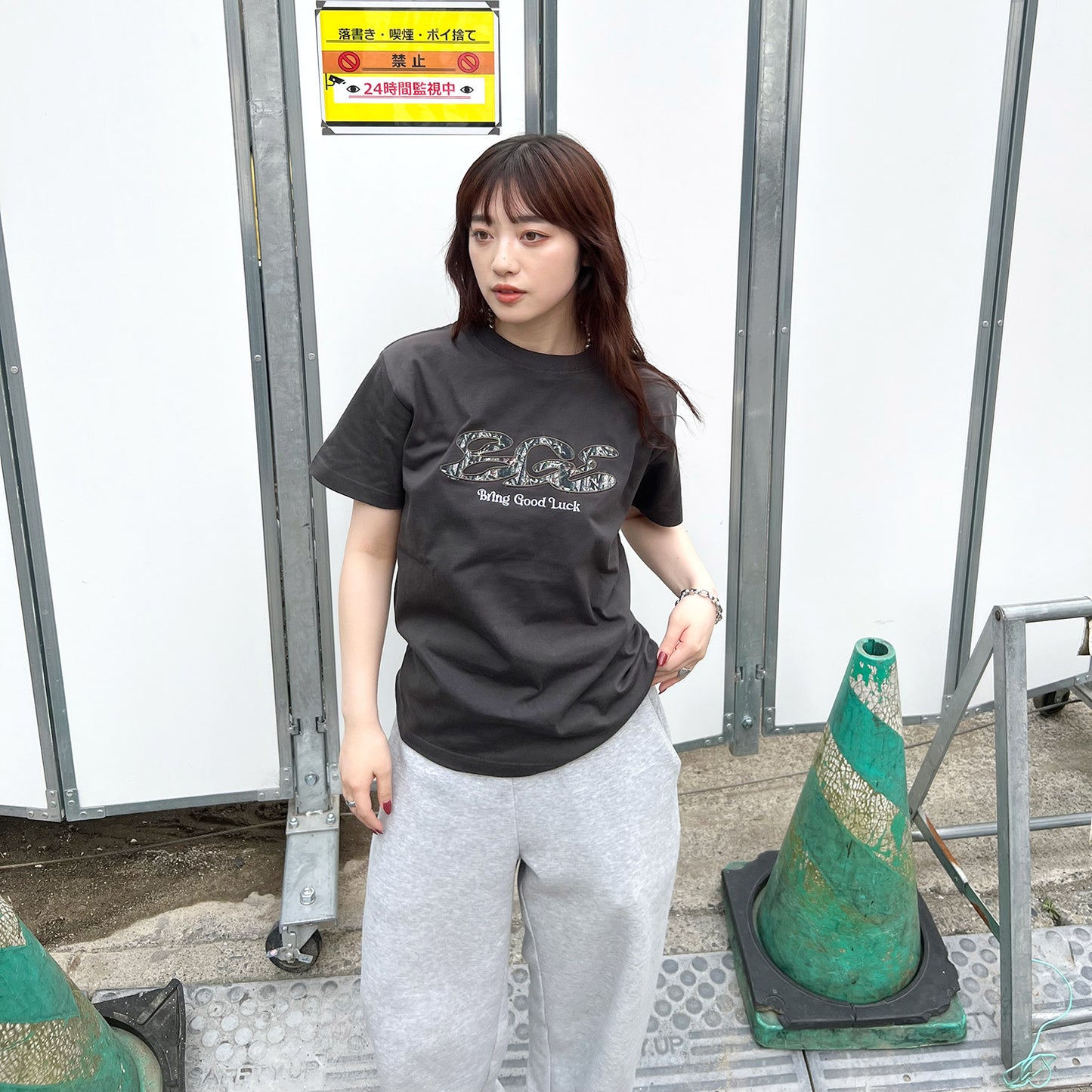 TREE CAMO LOGO TEE -BLACK-
