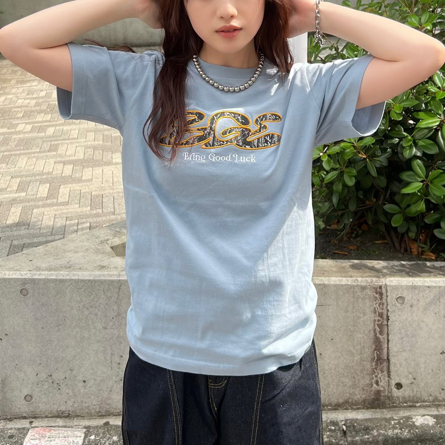 TREE CAMO LOGO TEE -BLUE-