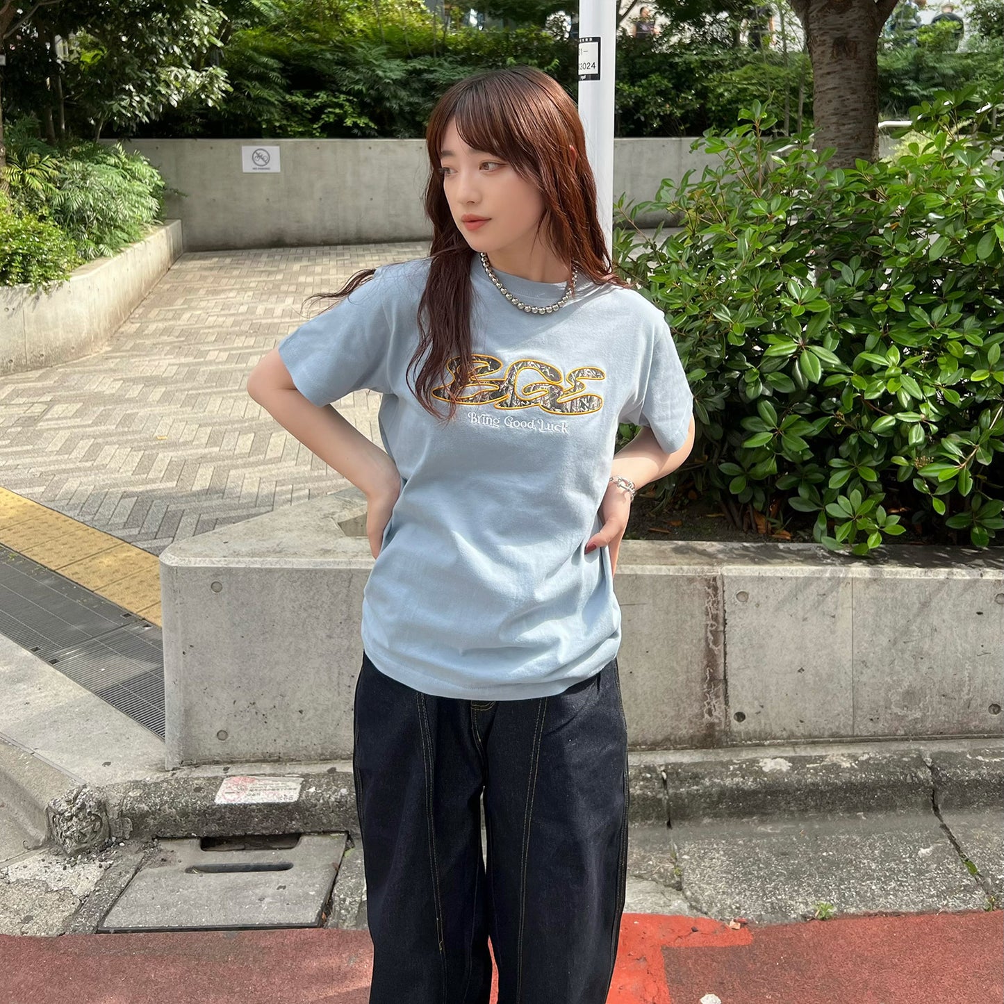 TREE CAMO LOGO TEE -BLUE-