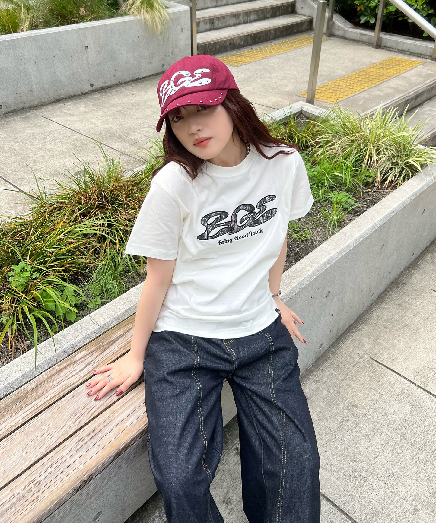 TREE CAMO LOGO TEE -OFF WHITE-