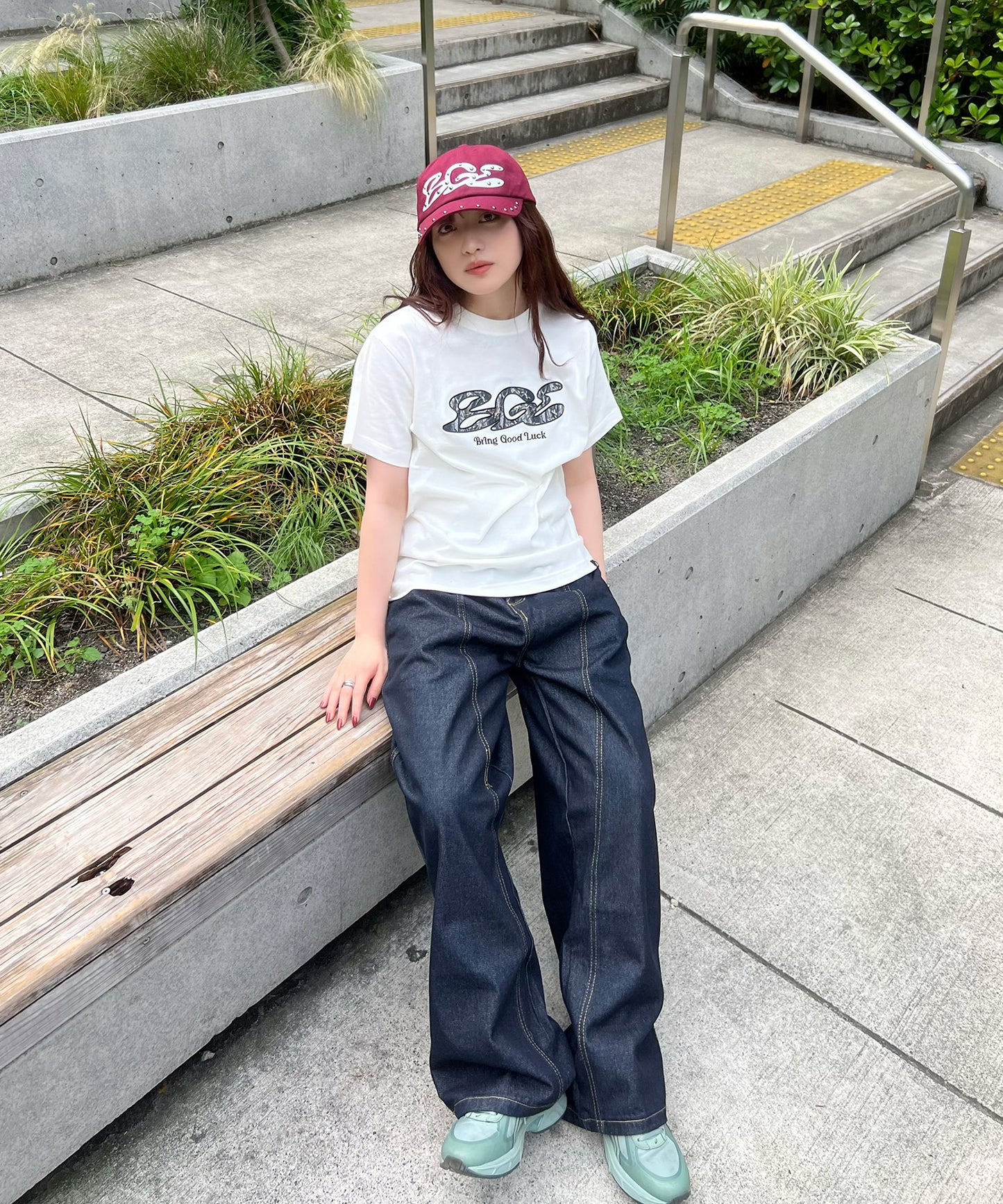 TREE CAMO LOGO TEE -OFF WHITE-