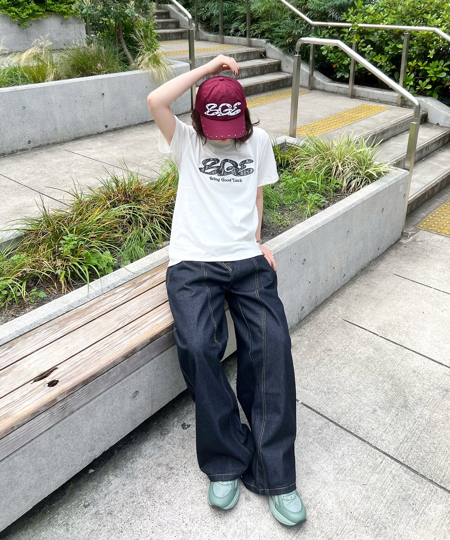 TREE CAMO LOGO TEE -OFF WHITE-