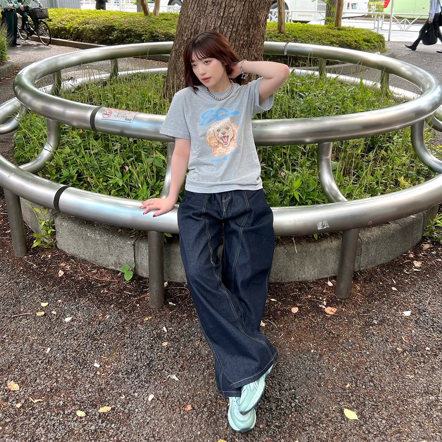 BGL DOG TEE -GREY-