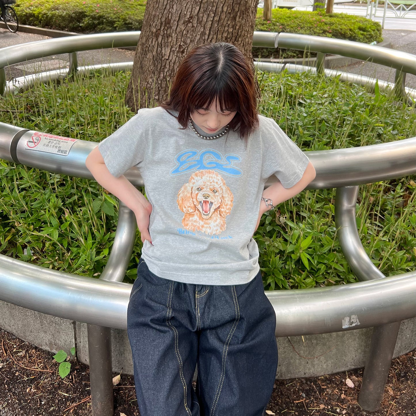 BGL DOG TEE -GREY-