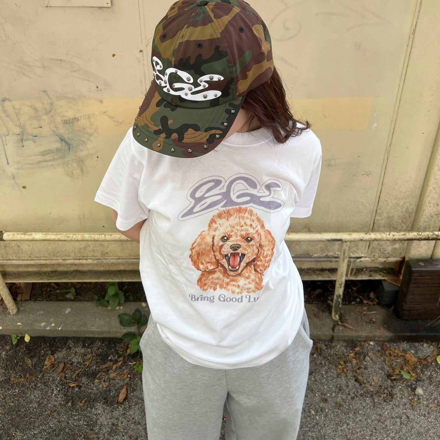 BGL DOG TEE -WHITE-