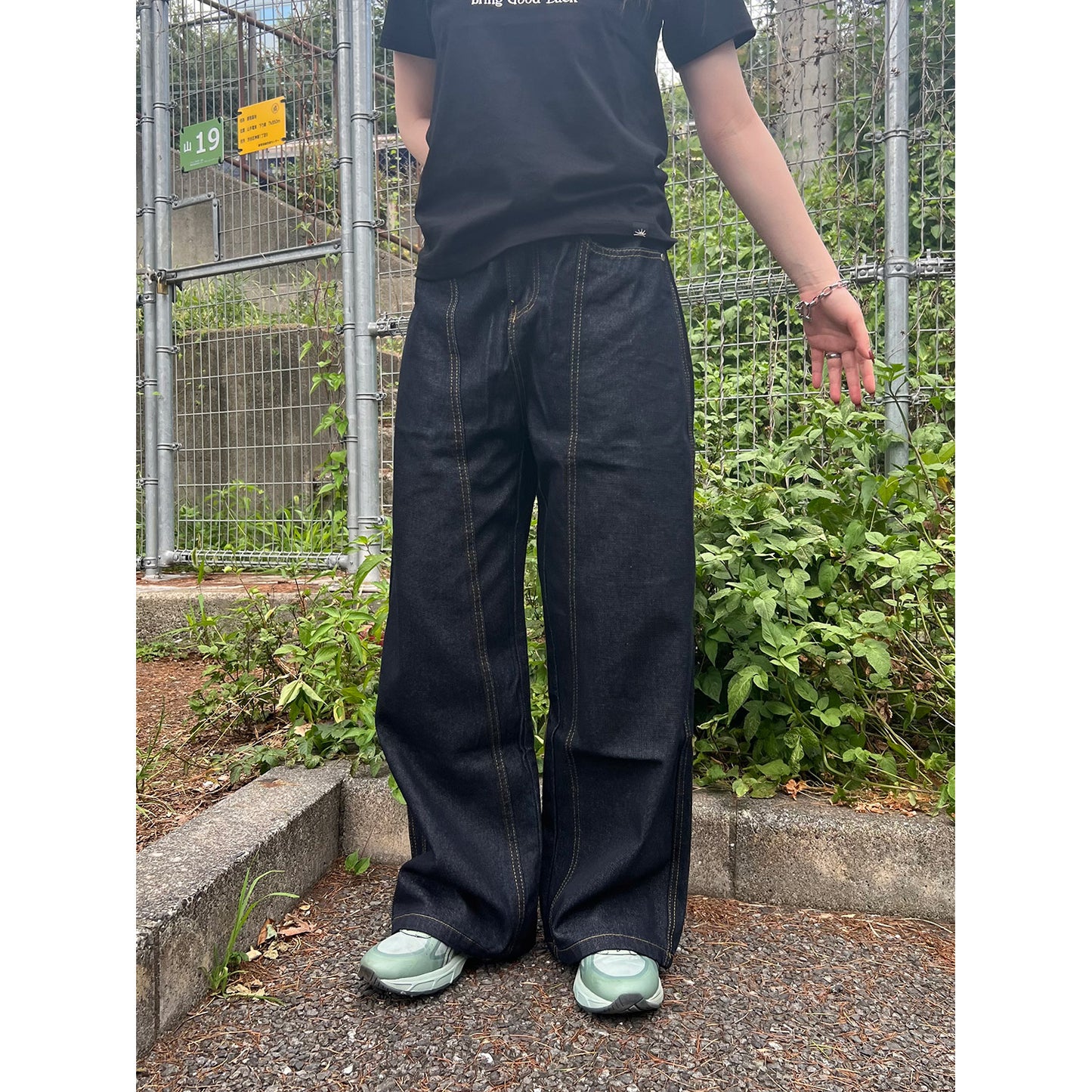 DENIM PANTS -INDIGO-
