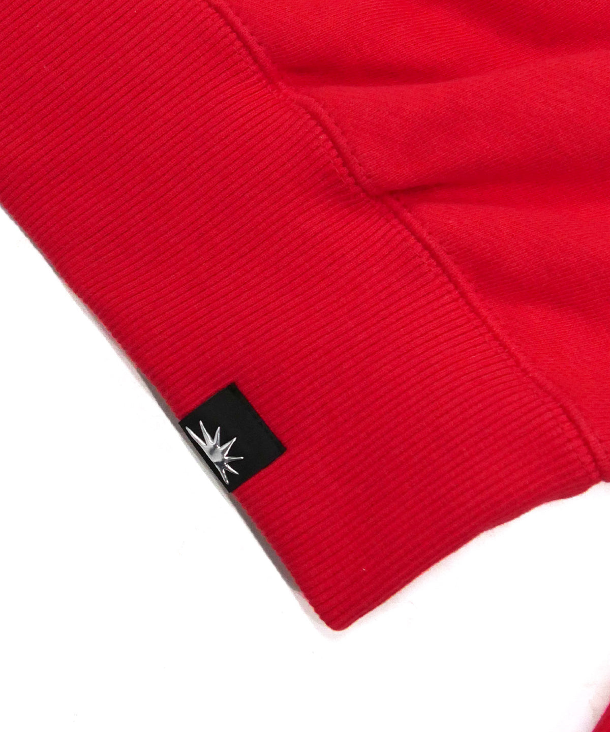 TEXT RHINESTONE SWEAT -RED-