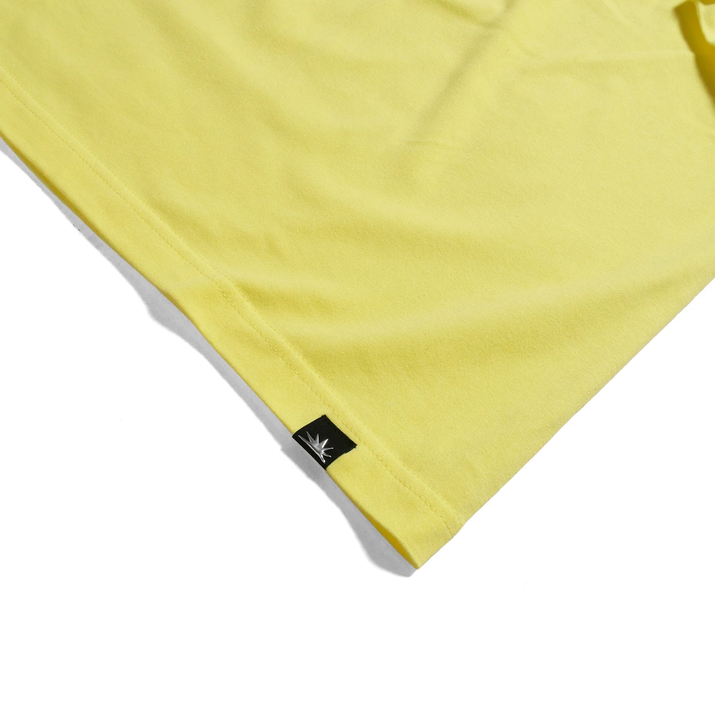 RHINESTONE LOGO TEE -LIGHT YELLOW-