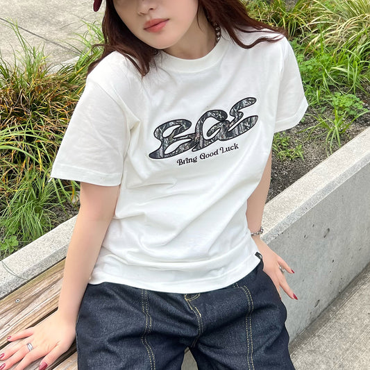 TREE CAMO LOGO TEE -OFF WHITE-
