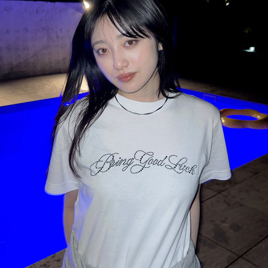SCRIPT LOGO TEE -WHITE 2-