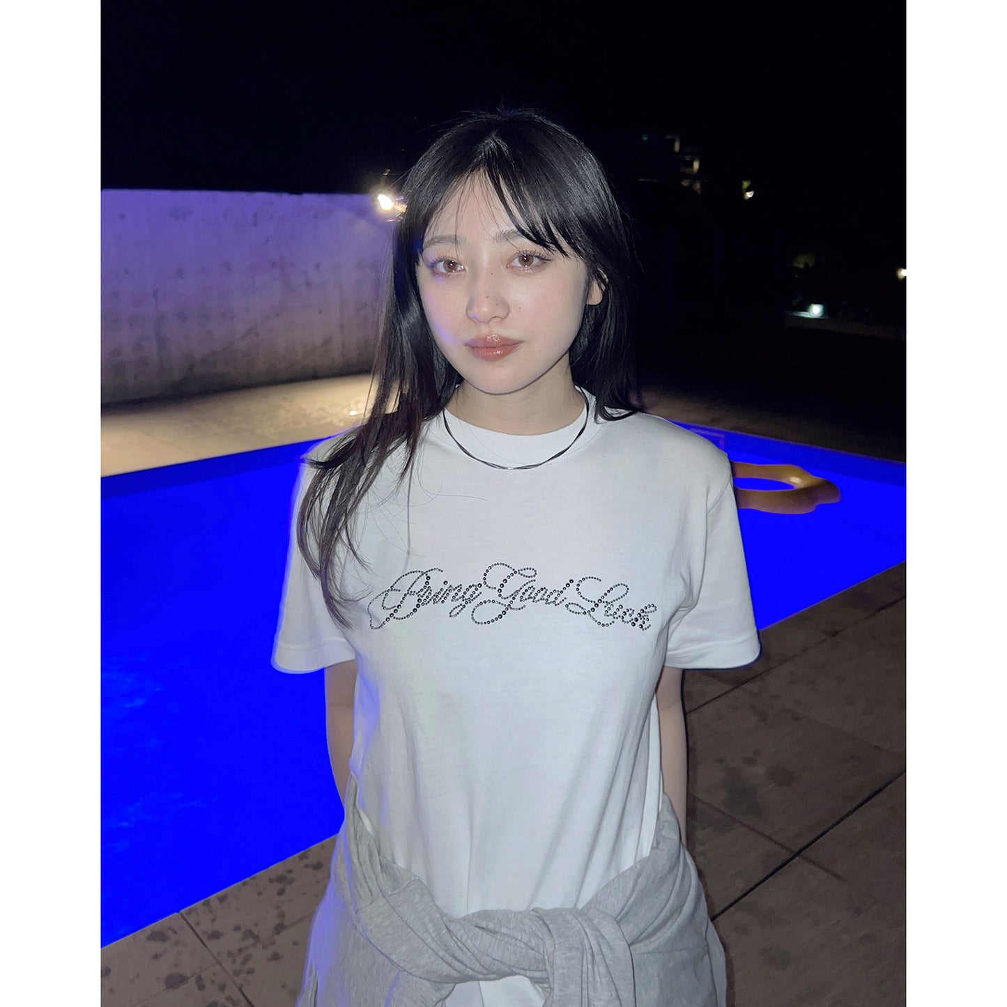 SCRIPT LOGO TEE -WHITE 2-