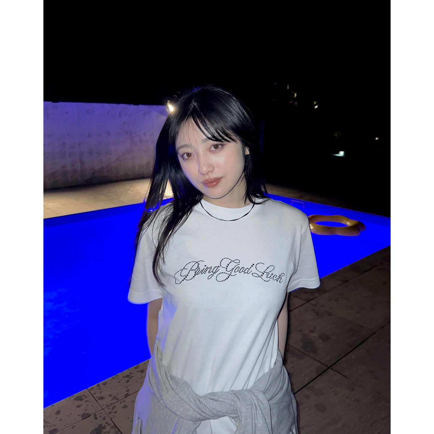 SCRIPT LOGO TEE -WHITE 2-