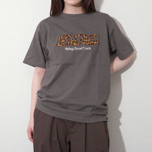 LEOPARD LOGO TEE -BLACK-