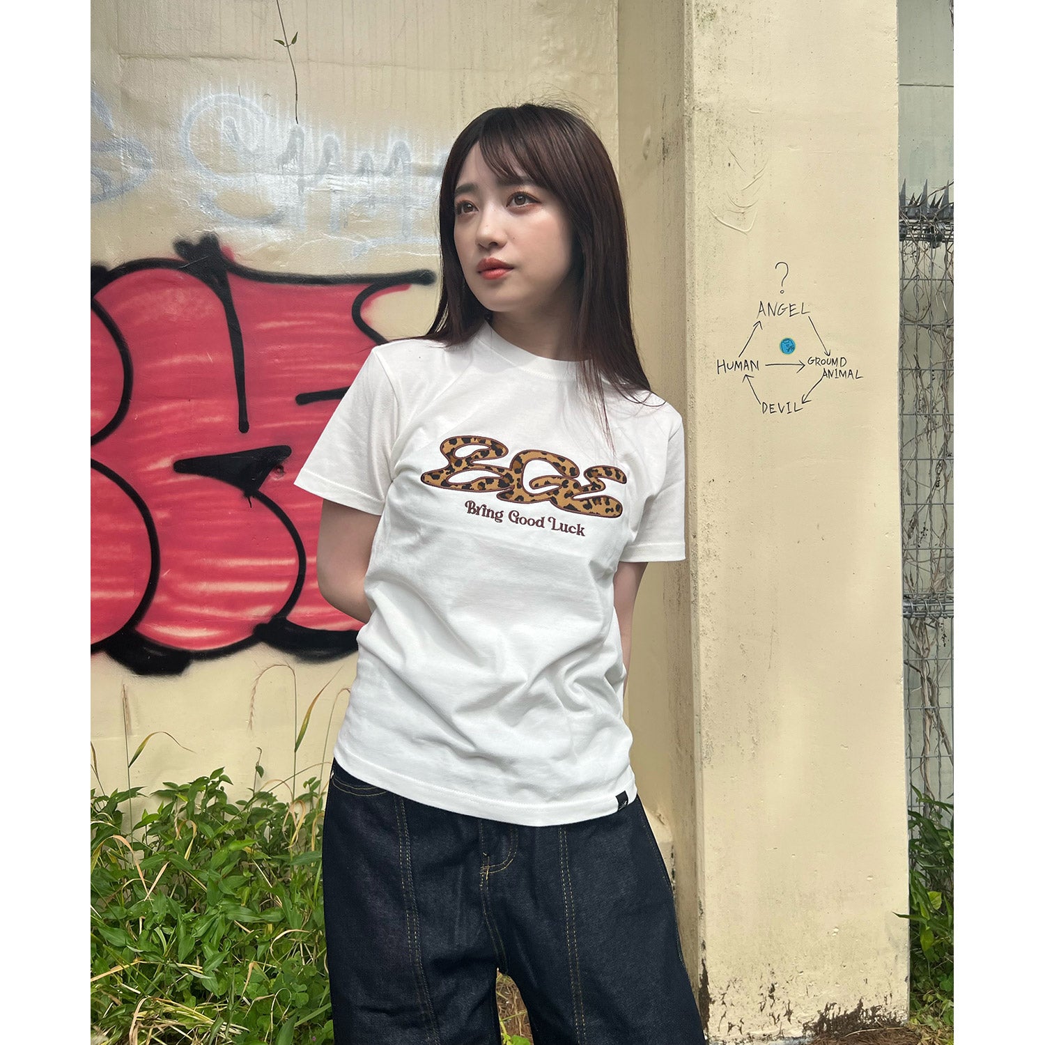 【amaproject】Tシャツ『手』by Design Lou Doillon Short Sleeve T-Shirt - Dancing,Kobe(L(MEN) Black/ブラック