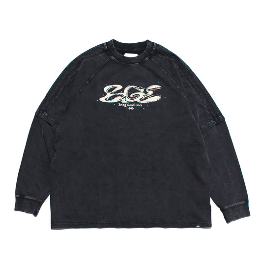 PIGMENT LS TEE -BLACK-