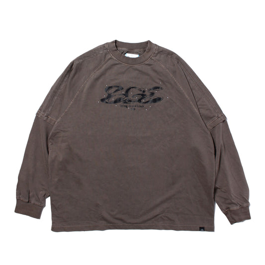 PIGMENT LS TEE -BROWN-