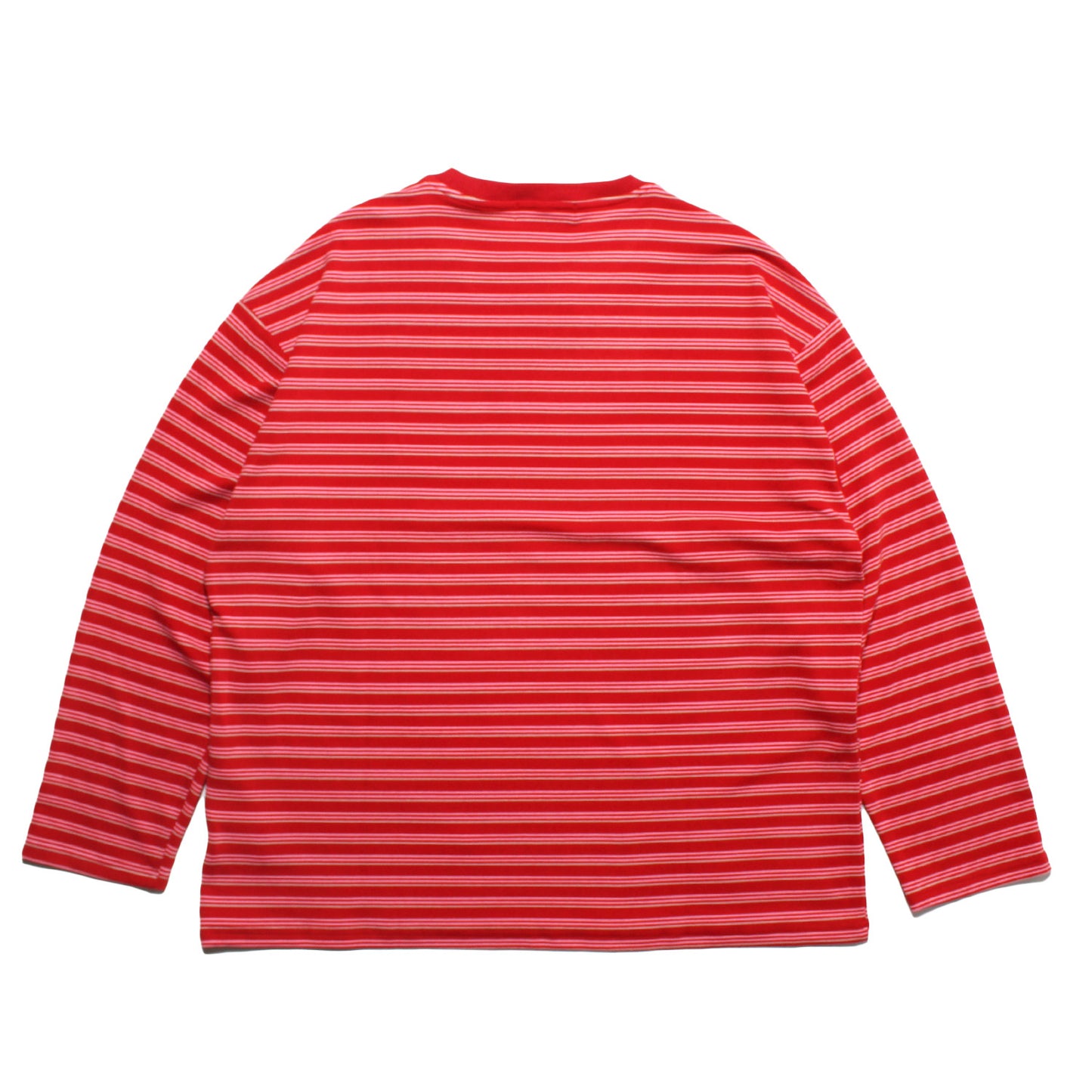 BORDER LS TEE -RED-