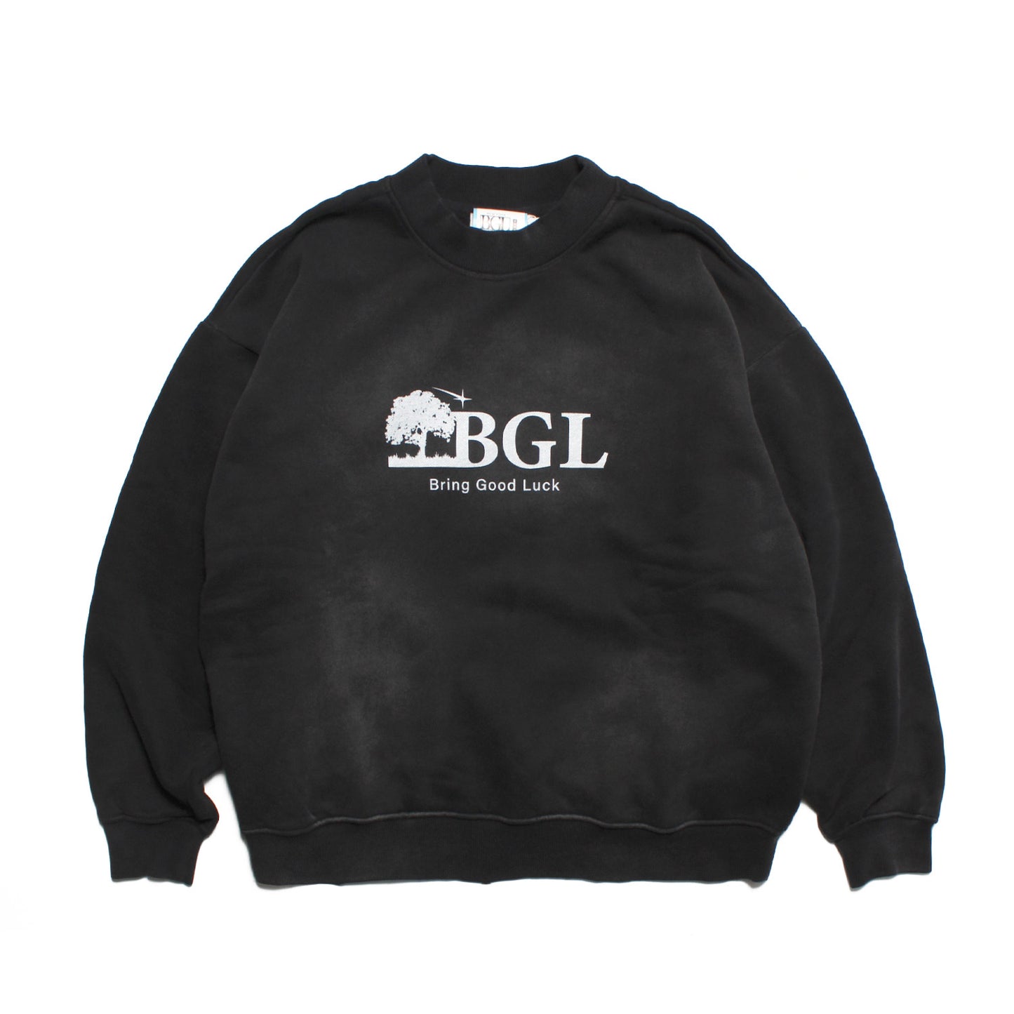 PIGMENT LOGO CREW SW -BLACK-