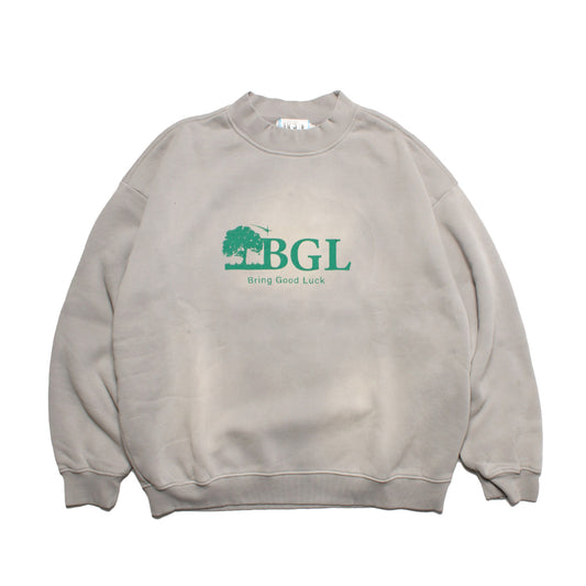 PIGMENT LOGO CREW SW -L.GREY-