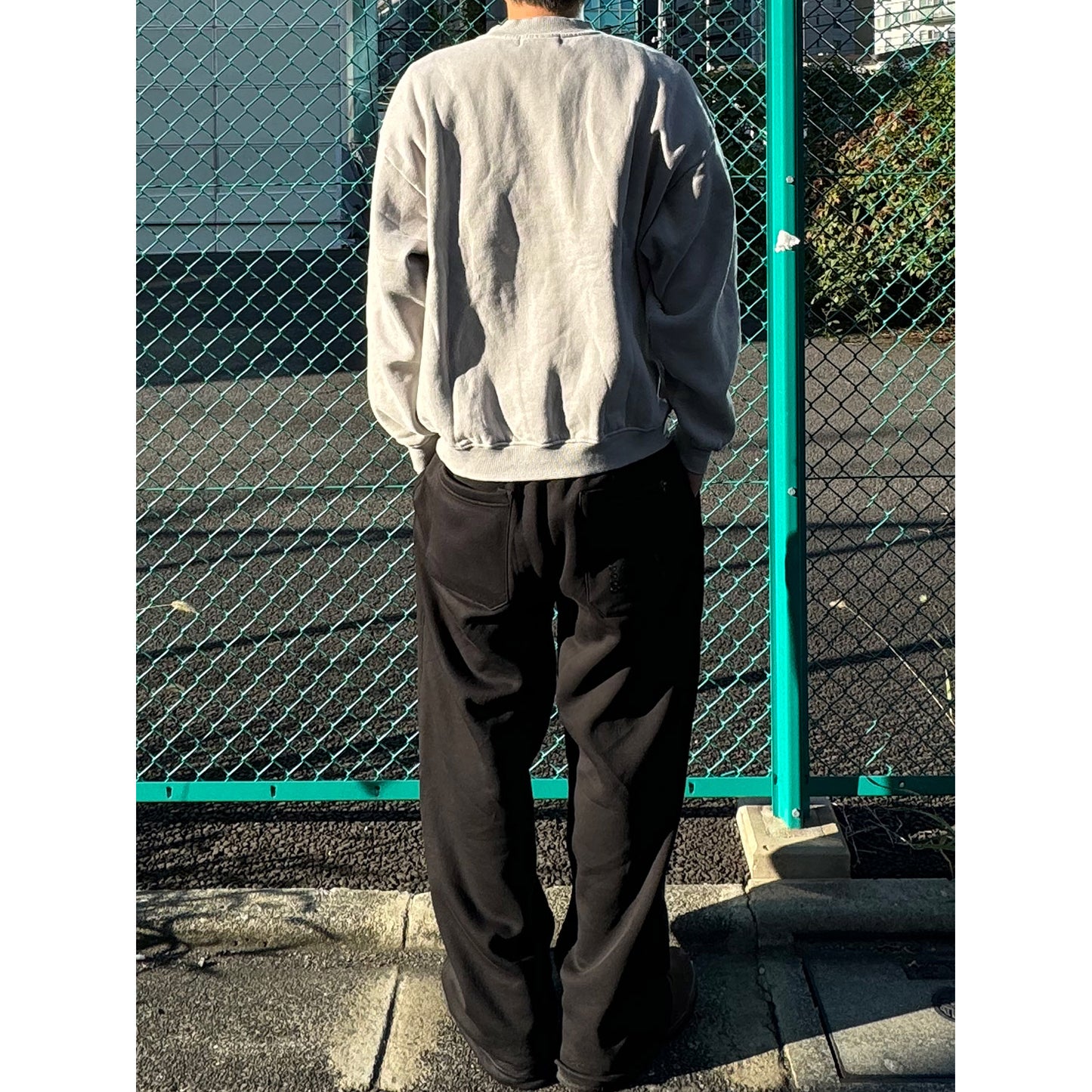 PIGMENT LOGO CREW SW -L.GREY-