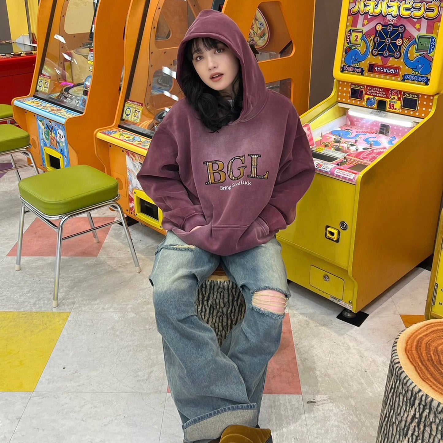 PIGMENT LOGO PARKA -PURPLE-