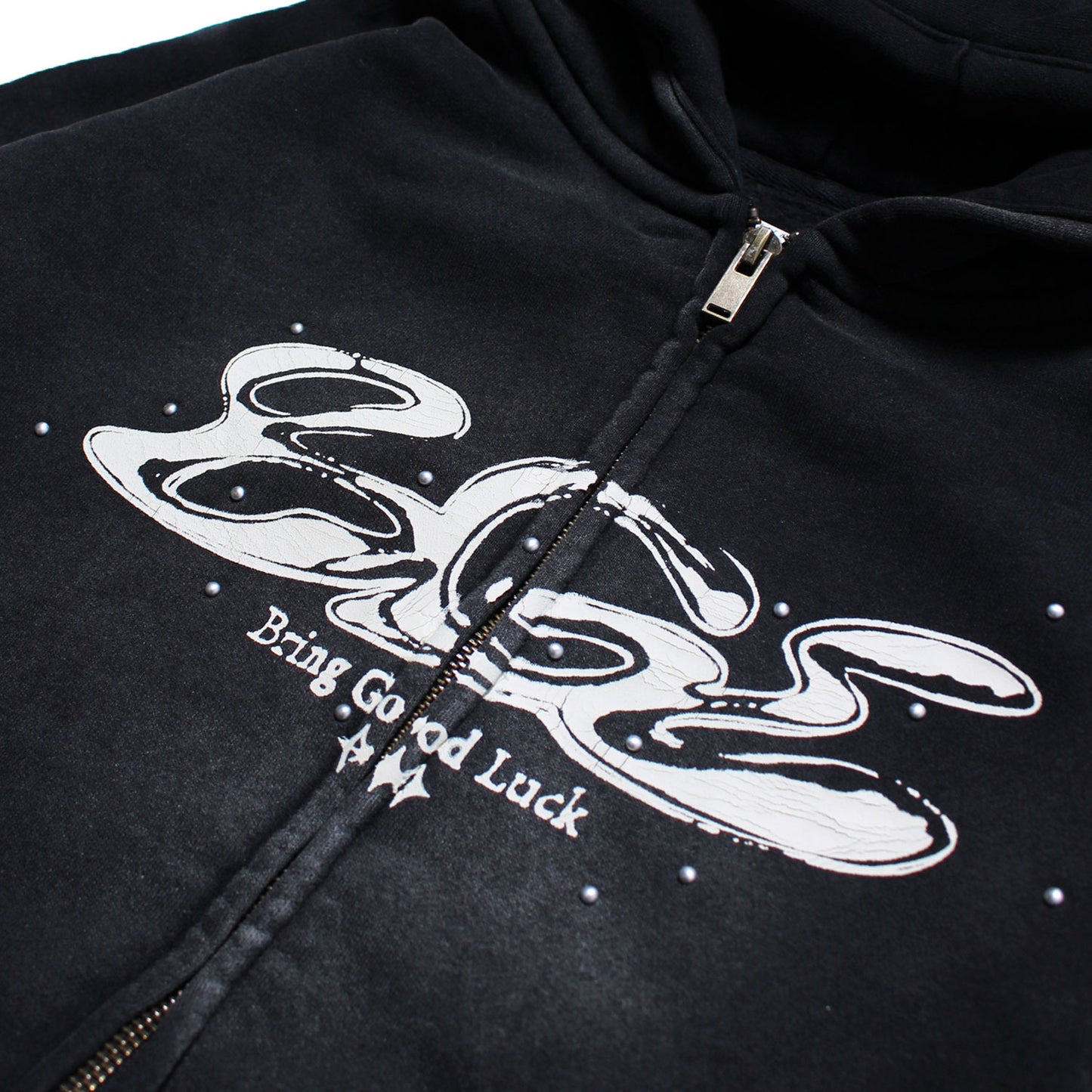 PIGMENT LOGO ZIP PARKA -BLACK-