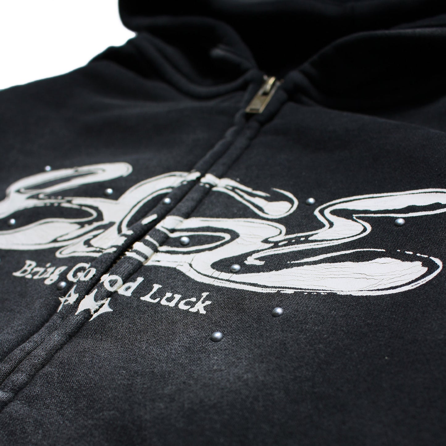 PIGMENT LOGO ZIP PARKA -BLACK-