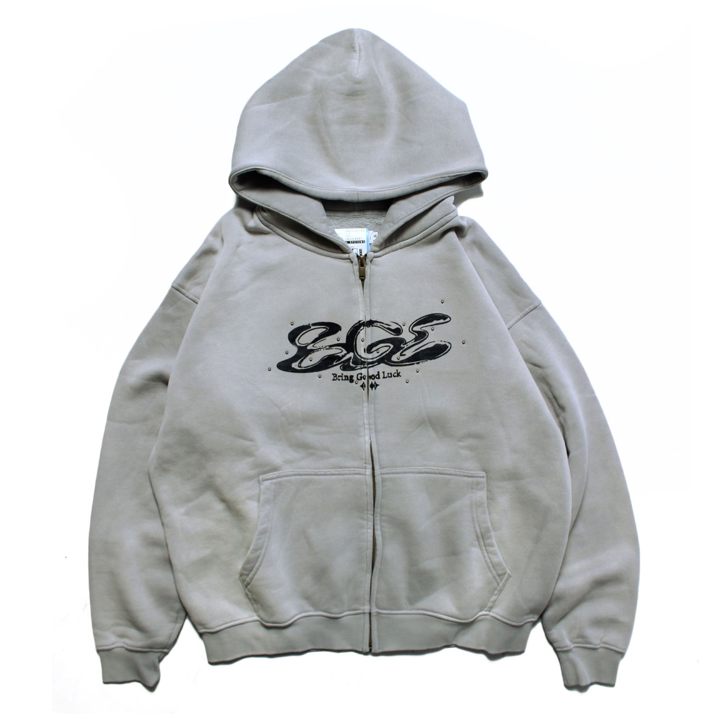 PIGMENT LOGO ZIP PARKA -L.GREY-