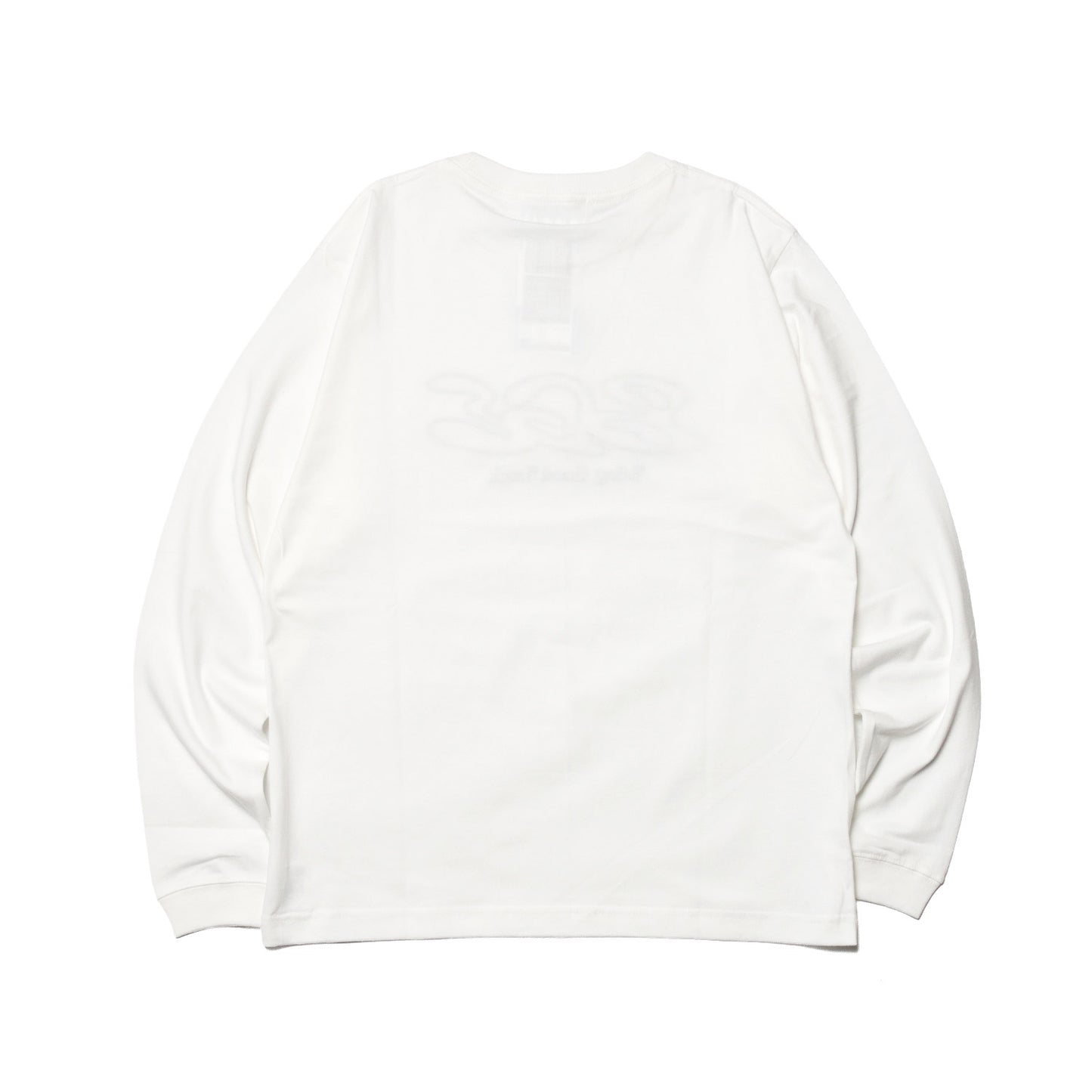 LEOPARD LOGO LS TEE -WHITE-