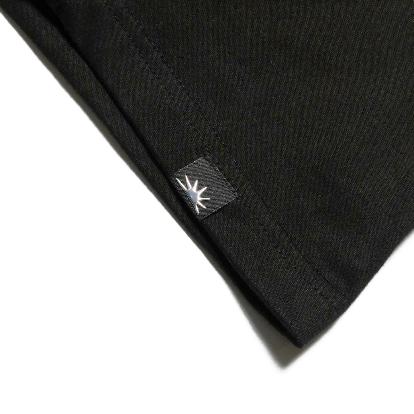 RHINESTONE LOGO LS TEE -BLACK-
