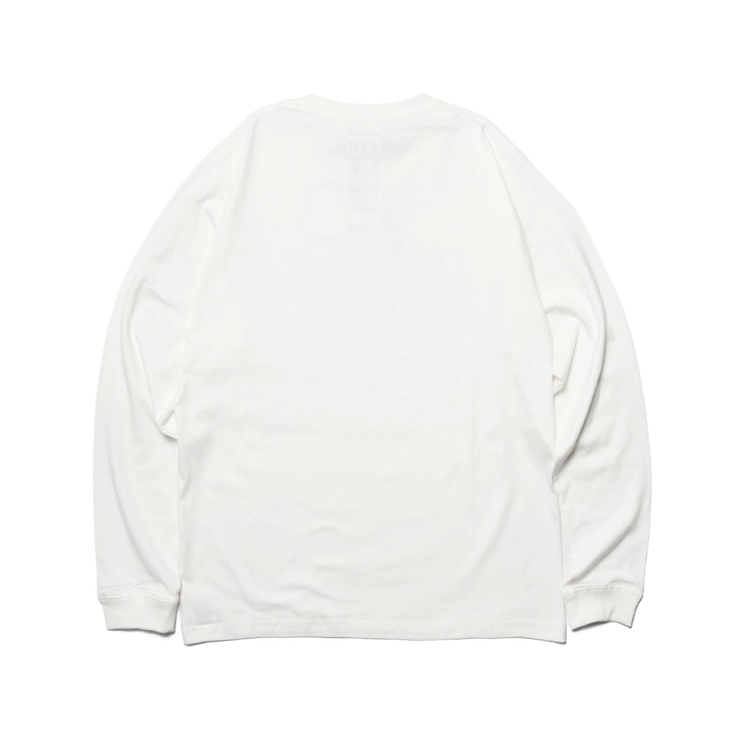 RHINESTONE LOGO LS TEE -WHITE-