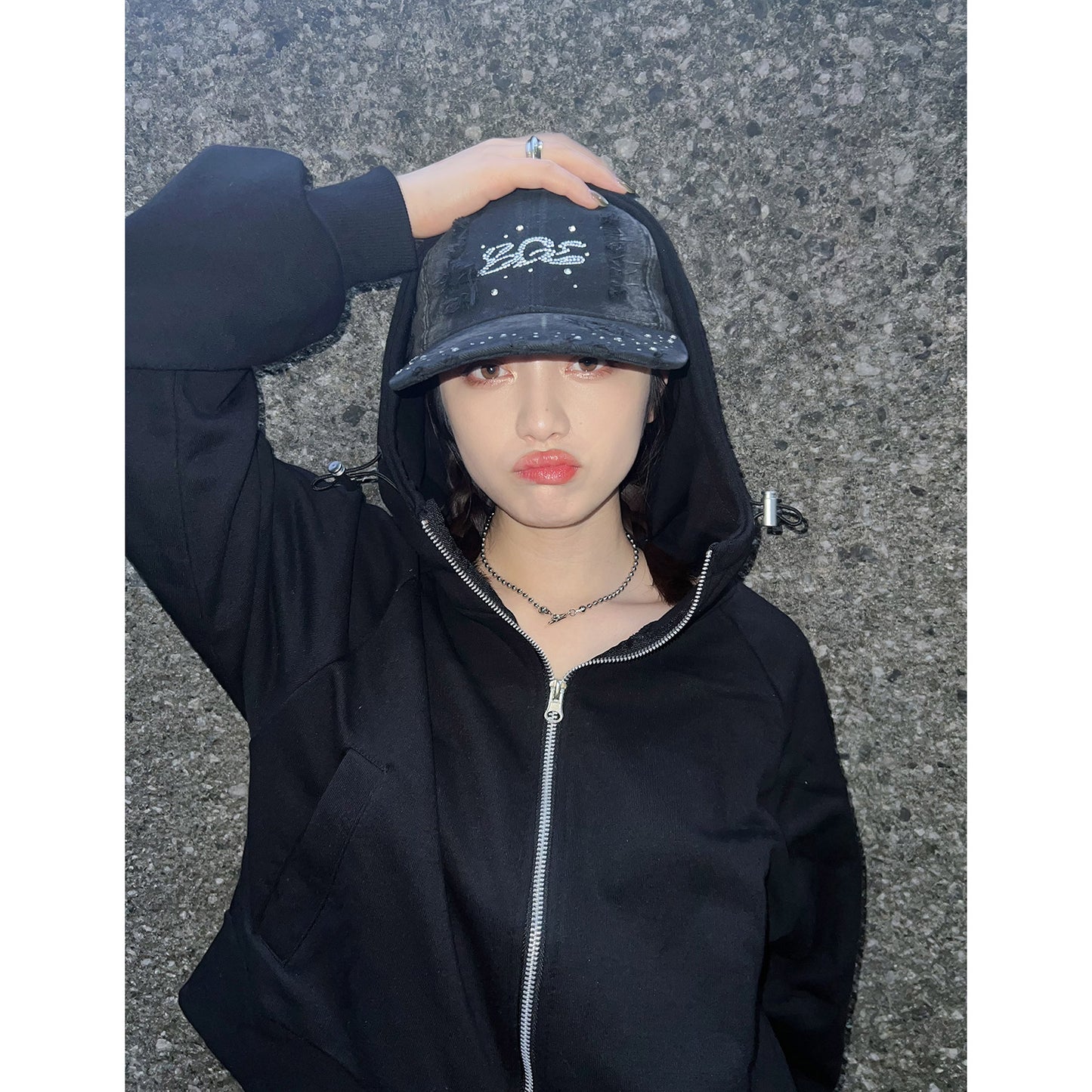 BGL LOGO DAMAGE CAP -BLACK-