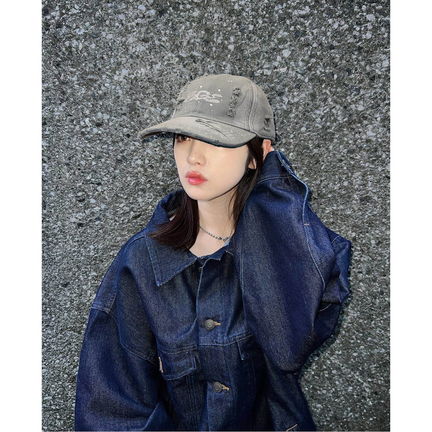 BGL LOGO DAMAGE CAP -KHAKI-