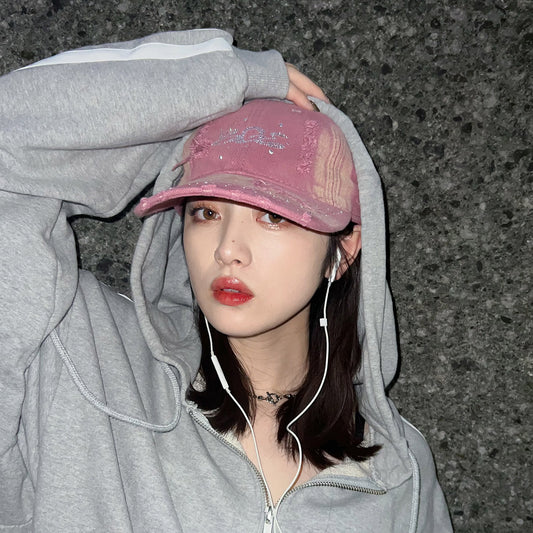 BGL LOGO DAMAGE CAP -PINK-