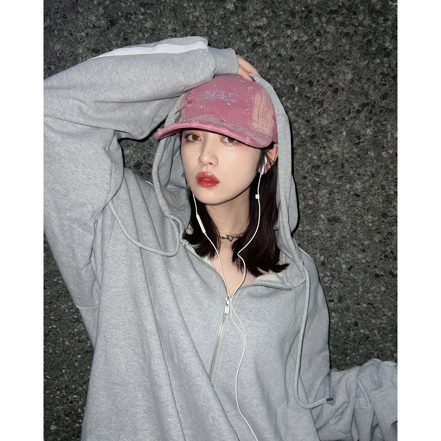BGL LOGO DAMAGE CAP -PINK-