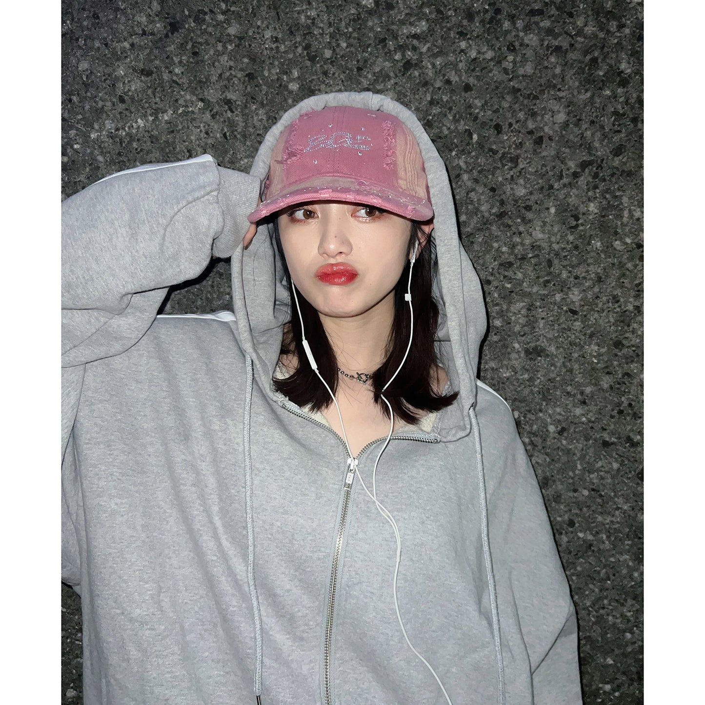 BGL LOGO DAMAGE CAP -PINK-