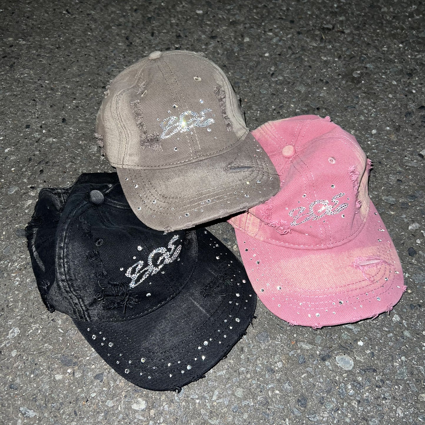 BGL LOGO DAMAGE CAP -PINK-