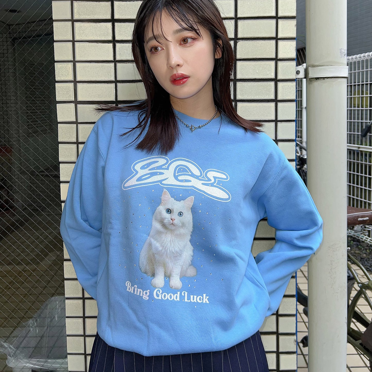 BGL CAT SWEAT -BLUE-