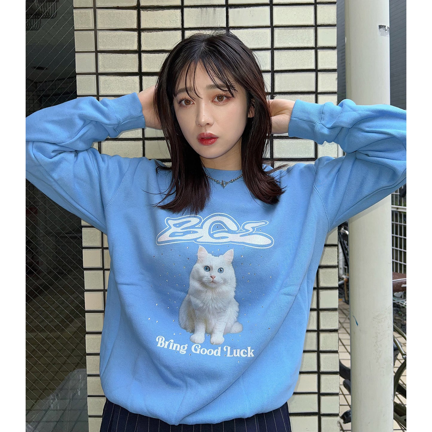 BGL CAT SWEAT -BLUE-