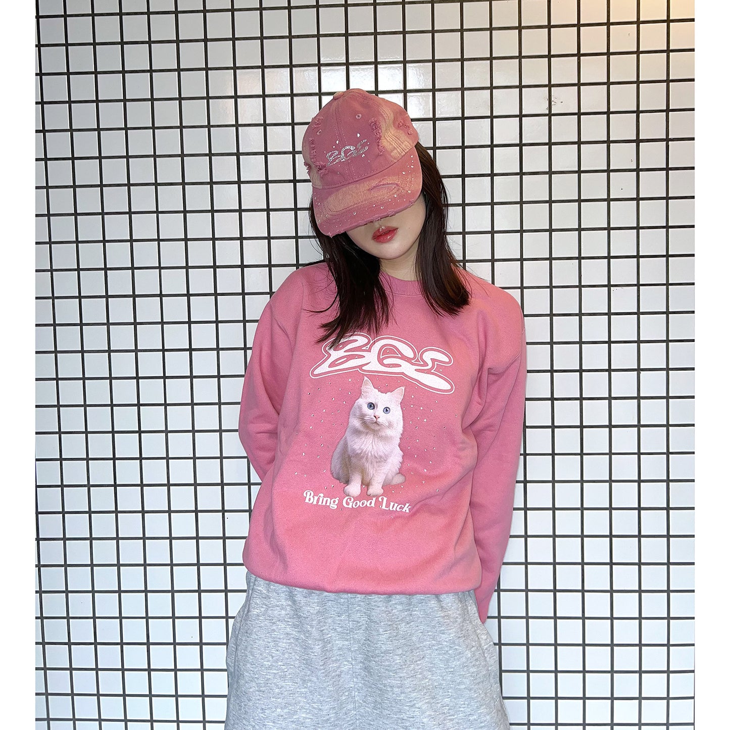 BGL CAT SWEAT -PINK-