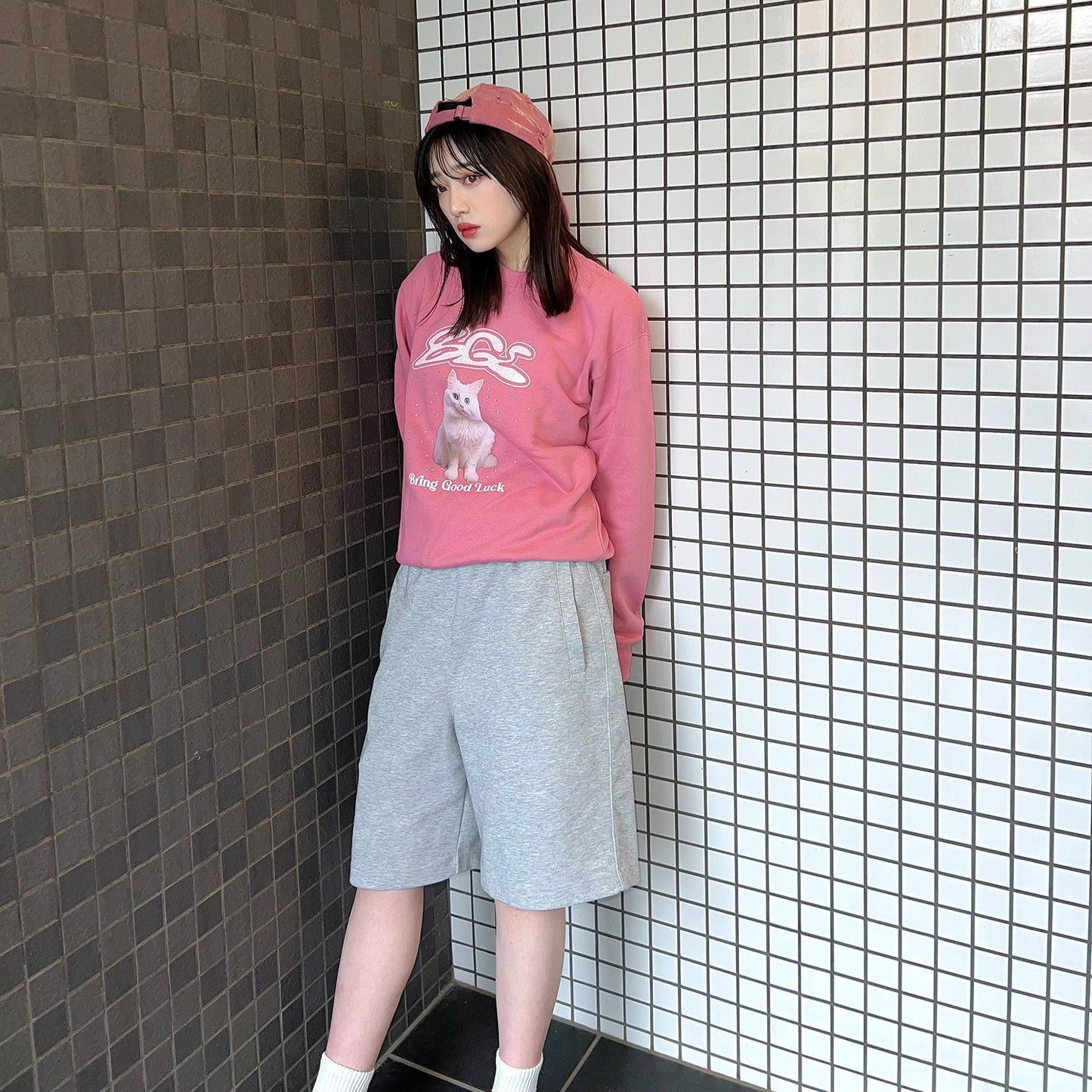 BGL CAT SWEAT -PINK-
