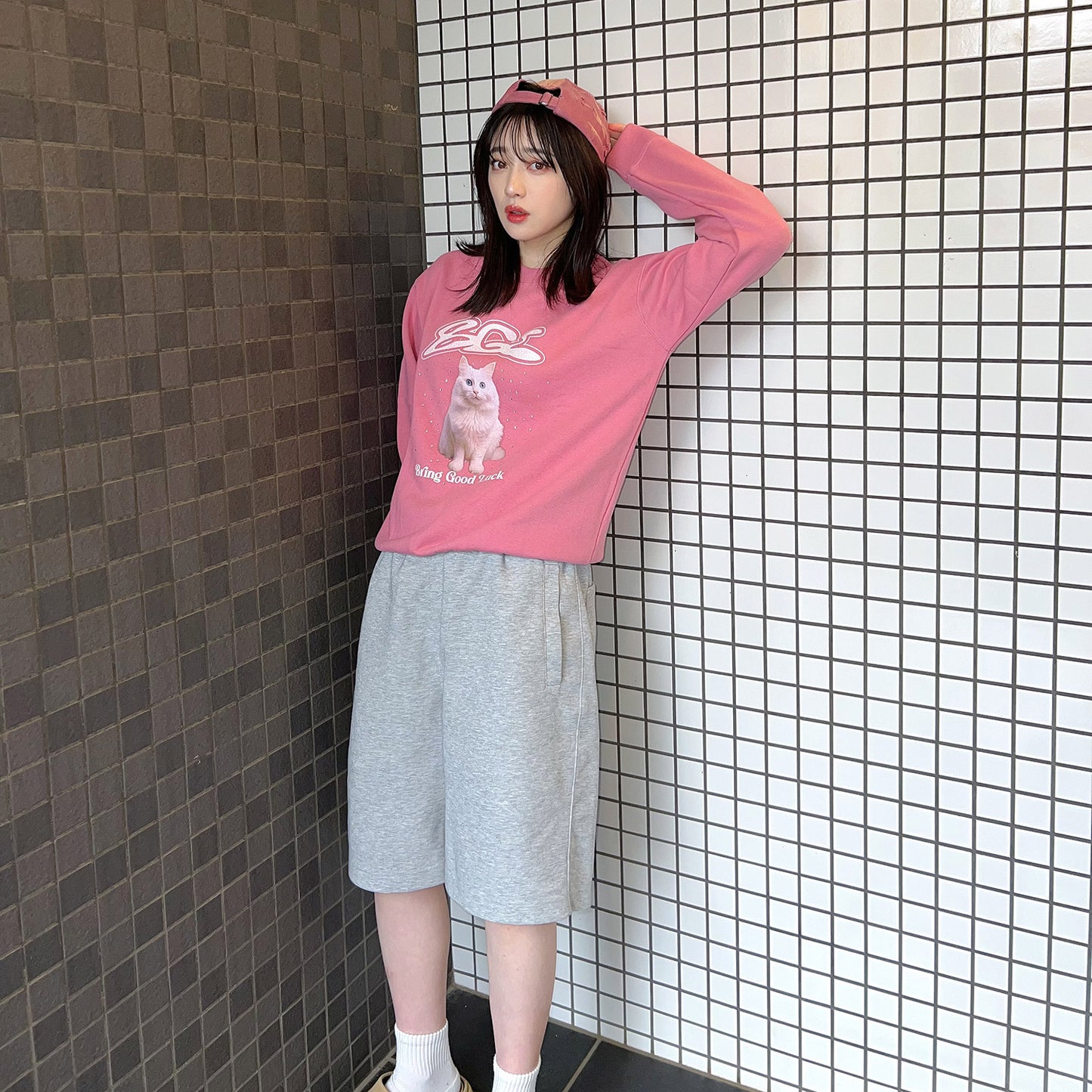 BGL CAT SWEAT -PINK-