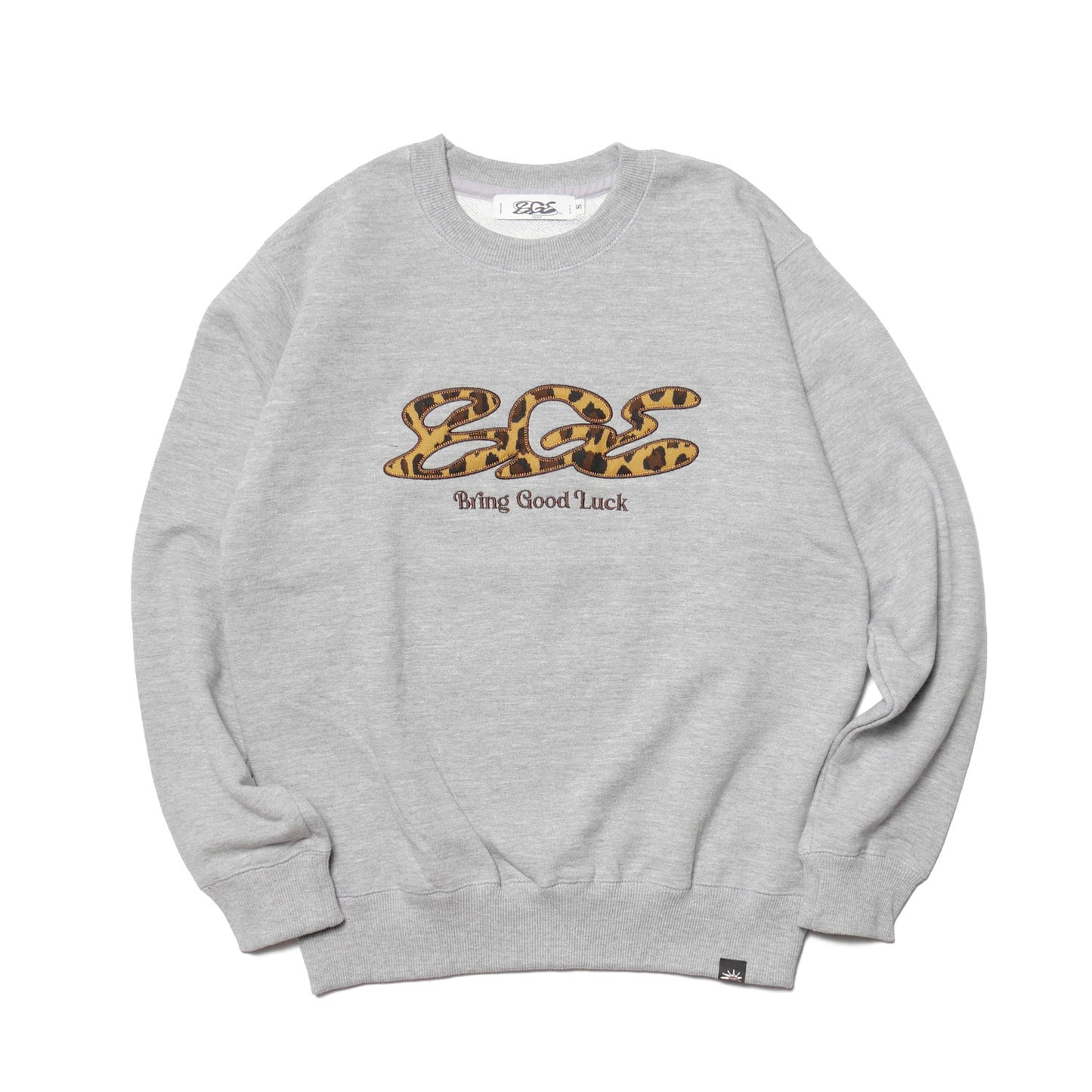 LEOPARD LOGO SWEAT -GREY-