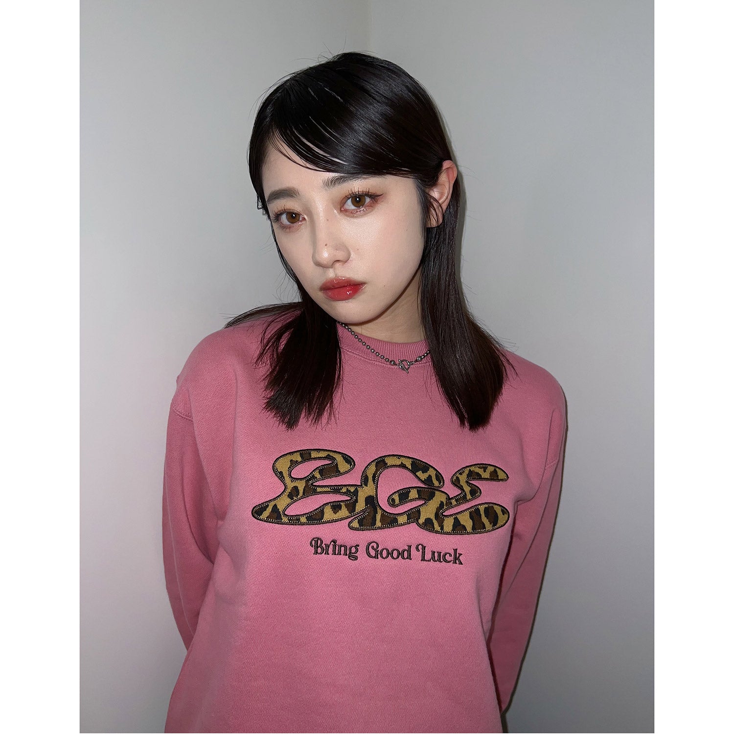 LEOPARD LOGO SWEAT -PINK- – BGL ONLINE STORE