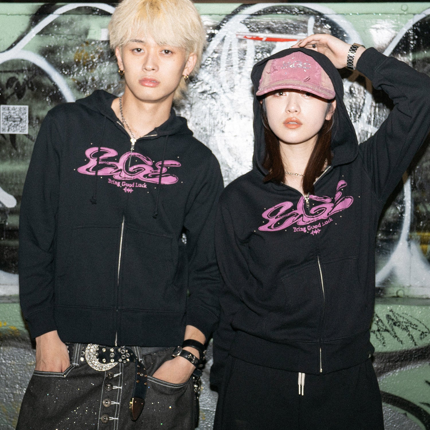 CRACK LOGO ZIP PARKA -BLACK- – BGL ONLINE STORE